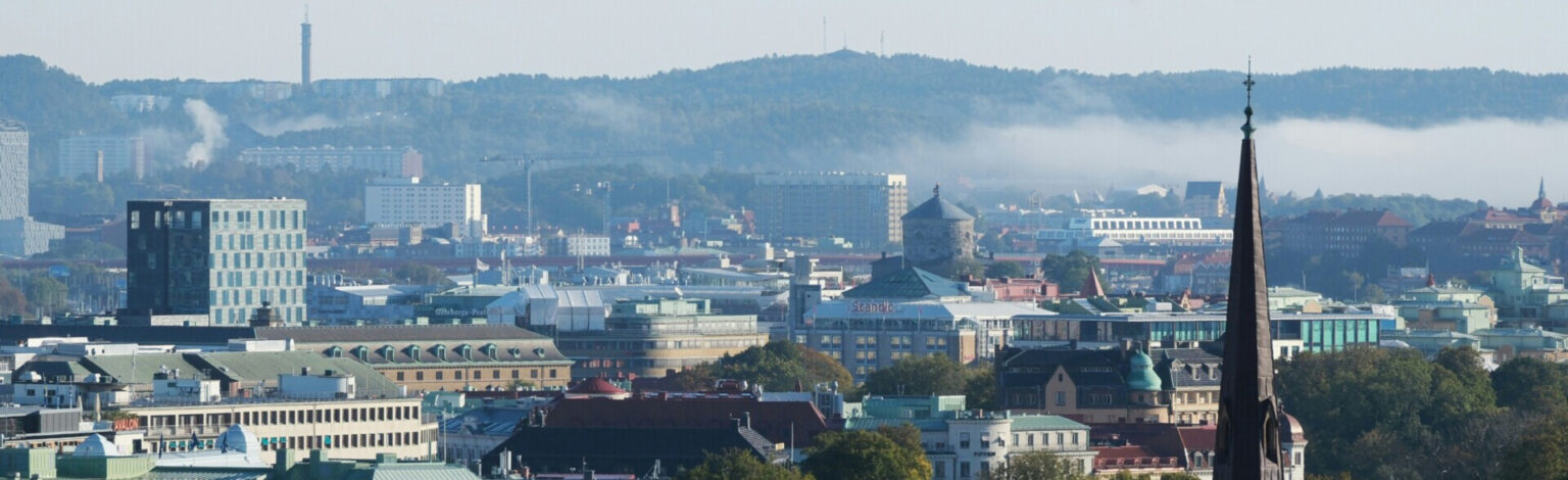 Vy över centrala Göteborg