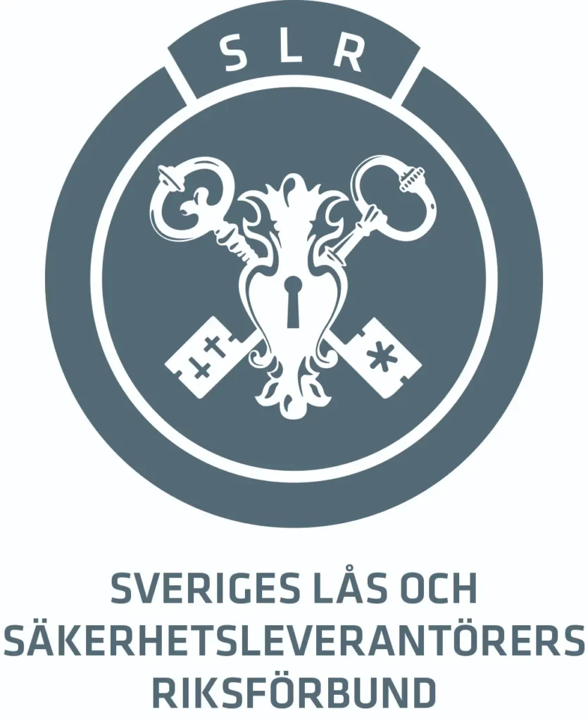 logga sveriges lås och säkerhetsleverantörers riksförbund (SLR)